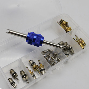 Environmentally Friendly R134A Car Air Conditioning Valve Core Quick Exhaust Valve Needle with High Low Pressure Pipe <strong>Wrench</strong> <strong>Set</strong> - Product Image 1