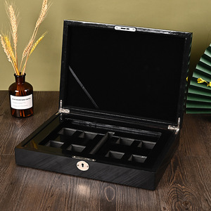 Aloes Tea Exquisite Collection Wooden <b>Box</b> Lockable Rectangle Cosmetic Storage <b>Box</b> for Tea Dendrobium Medicinal <b>Herbs</b> - Product Image 3