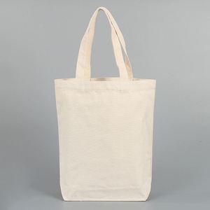 Wholesale Custom Print Logo Cheap Reusable Plain <b>White</b> Blank Cotton Canvas <b>Tote</b> Shopping <b>Bags</b> with Logos - Product Image 4