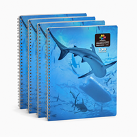 Cahier spirale A4 de haute qualité fabriqué en usine 180 °   Housse personnalisée à plat OEM ODM Service d'impression personnalisée
