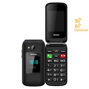 Teléfono Flip Básico de Doble Pantalla F2 de 2.4 Pulgadas + 1.8 Pulgadas, Marca Privada, Precio Bajo, Doble SIM 2G 3G, Teléfono Flip 3G - Product Image 6