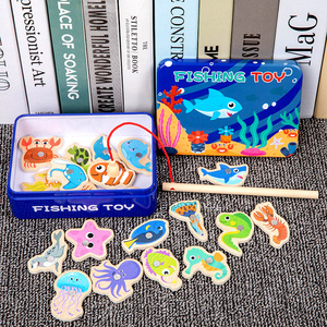 Jouet <span class=keywords><strong>de</strong></span> <span class=keywords><strong>pêche</strong></span> <span class=keywords><strong>magnétique</strong></span> pour bébé éducation précoce poisson <span class=keywords><strong>de</strong></span> l'océan <span class=keywords><strong>jeu</strong></span> éducatif <span class=keywords><strong>de</strong></span> Cognition parent-enfant - Product Image 2
