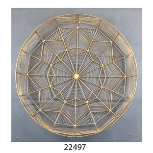 Accessoires décoratifs muraux modernes à finition antique, nouveau design tendance, art mural en fil de fer avec finition arrondie, artisanat en métal - Product Image 4