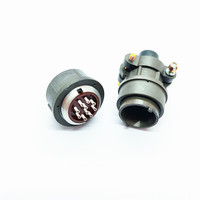 Connecteur circulaire standard russe 2PM22K10QB2, 2PM 10P, contact en laiton, type à souder, fiche aviation, équipement industriel