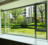 Casa inteligente de metal ventana fija diseño foto grandes ventanas de imagen de Bahía de vidrio