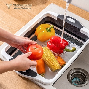 Folding Plastic <b>Storage</b> Container Orange <b>Collapsible</b> Food <b>Box</b> With Lid For Camping And Outdoor Use - Product Image 4