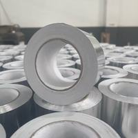 Échantillon Gratuit - Ruban Adhésif Industriel en Caoutchouc Super Résistant pour CVC et Ignifuge, Renforcé avec Fibre de Verre et Feuille d'Aluminium