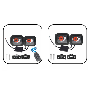 Luz LED de Ojos de Demonio para Motocicleta ADT 12V-36V, 6 Diseños Diferentes, Lente Convexa, Lente Plano - Product Image 3