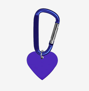 Porte-clés personnalisé en aluminium en forme de cœur, porte-étiquette pour animal de compagnie, mousqueton, logo gravé, cadeau d'entreprise personnalisé - Product Image 5