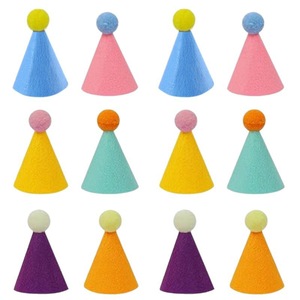 HLC ODM OEM 6PCS Mini Sombreros de Fiesta en Forma de Cono para Muñecos de Peluche, Animales, Perros, Gatos, Conejos, Cachorros, Ropa de Verano para Mascotas - Product Image 3