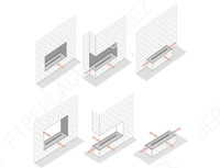 Cheminée Bio CE, insert moderne en acier, chauffage bio, flamme éco-responsable, éthanol linéaire, pour intérieur, hôtel, salon, salle à manger