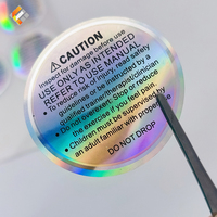 Autocollants holographiques 3D personnalisés de haute qualité, étanches, pour la sécurité des produits, avec scellage laser