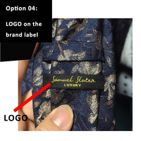 Cravate de mariage formelle pour homme en polyester jacquard rayé floral à séchage rapide de 7 cm pour le marié