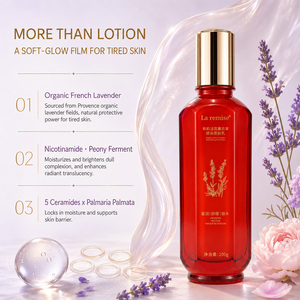 Lotion Visage Bio à la Lavande, Extrait de Provence Française, Niacinamide, Ferment de Pivoine, Éclaircissante, Éclatante, Rajeunissante, Peaux Sensibles - Product Image 5