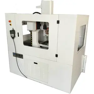 SKM-4040 small metal cnc router coin engraving machine with dust cover