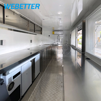 WEBETTER Snelle Dubbeldekker Mobiele Restaurants Bar Bakkerij Fruit & Water BBQ Goede Vending Catering Foodtruck Aanhangwagen Voedselwinkel