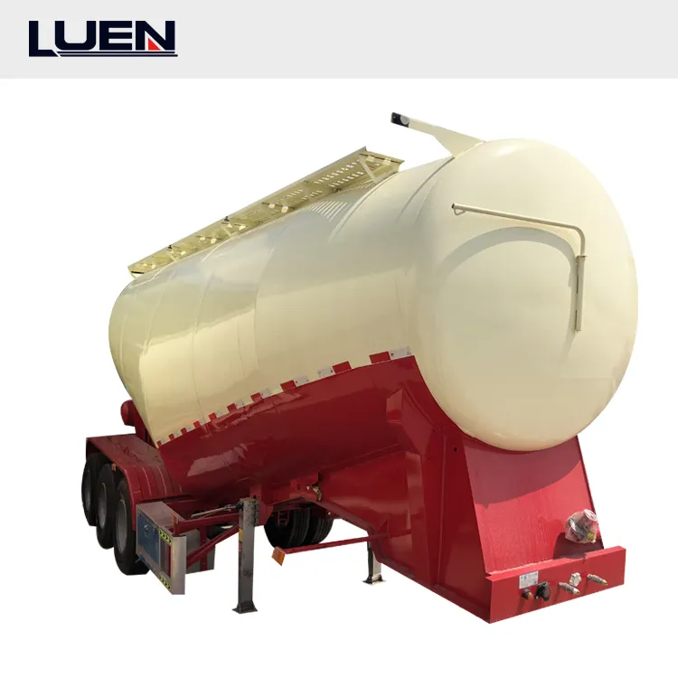 Good Condition 3 axles 50 CBM Dry Bulk Cement Diesel Engine Dust Tank Semi Trailer for Sale