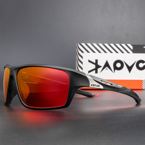 Gafas de Sol Deportivas Kapvoe con Montura Completa, Lentes Polarizadas de Espejo, Protección para Ciclismo, Running y Actividades al Aire Libre, Unisex - Product Image 1