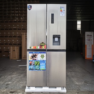 Fast 4 Door <b>Fridge</b> Stainless Steel Cross With Water Dispenser Air Cooled No Frost <b>Compressor</b> 632L Stainless Steel Body Silver Co - Product Image 1