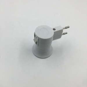 Adaptador Convertidor de <span class=keywords><strong>Base</strong></span> de Lámpara LED Nocturna E27 a Enchufe Europeo de <span class=keywords><strong>2</strong></span> Pines - Product Image 3