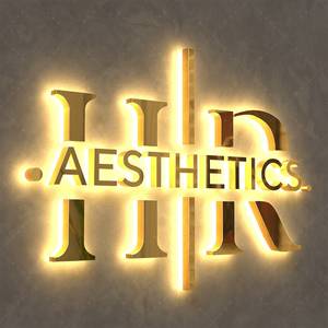 ЖК-знак, СВЕТОДИОДНЫЙ знак для офиса и бара, пользовательский 3D металлический деловой знак с водонепроницаемым освещенным логотипом для улицы - Product Image 4