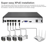 Wistino Tseye 8 x 4 K Poe Kamera bunt Nachtsicht-Einweg-Audio wasserdichtes Lan-Kabel Poe Nvr-Kit CCTV-System