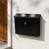 Boîte à colis compacte WELDON, boîte aux lettres extérieure sécurisée et verrouillable en métal pour la livraison de colis à domicile et au bureau