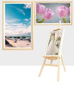 Écran numérique NFT de 27 pouces avec cadre en bois, réseau WIFI, écran Android, moniteur pour galerie d'art, musée, publicité commerciale, kiosque - Product Image 2