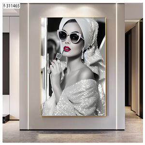 Affiches murales pour femmes, vente en gros d'usine, pour salon, fond <span class=keywords><strong>de</strong></span> canapé, avec cadre, <span class=keywords><strong>peinture</strong></span> murale - Product Image 2