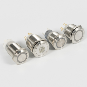 Botón pulsador metálico impermeable IP65 de 12mm, 16mm, 19mm, 22mm, 25mm para unidad de control de máquina perforadora - Product Image 4