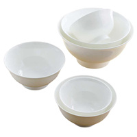 Assiette plate et bol en porcelaine fine blanche, design moderne et minimaliste, de haute qualité, pour cuisine domestique, compatibles micro-ondes