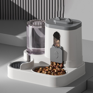 Auto <b>Feeder</b> with Double Bowl - Neck-Protecting Pet Food & Water Station - Product Image 6