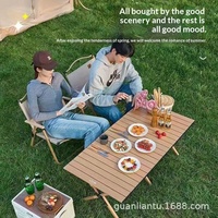 Tables carrées portables pour camping en plein air, tables pliantes longues pour camping en voiture, fournies par le fabricant