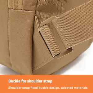 Bolso táctico tipo bandolera Oxford impermeable y duradero para camping, senderismo y actividades al aire libre, con cierre de cremallera y sistema Molle. - Product Image 5