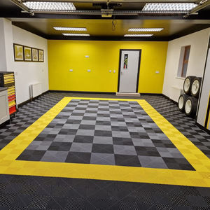 하이 퀄리티 자동차 차고 바닥 타일 1.8cm 세차장 용 두꺼운 폴리 프로필렌 모듈러 바닥 타일 - Product Image 3