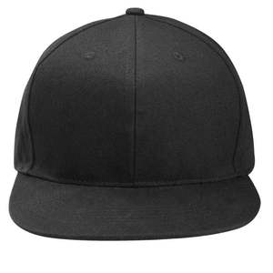 Custom Embroidery Logo <b>Black</b> Sporty Tropical Outdoor 100% Acrylic Snapback Hat Flat Brim - Product Image 4