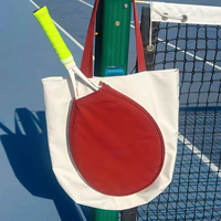 Sac de raquette de tennis, nouveau design, réutilisable, écologique, sac fourre-tout, sac à main, sac de rangement, sac de tennis design