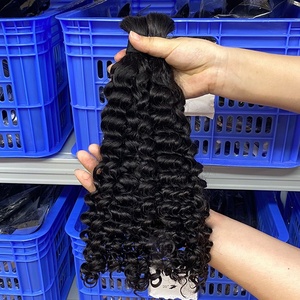 Collection de <span class=keywords><strong>Cheveux</strong></span> Humains en Gros – 14 Textures, 1B, Bouclés Profonds, Raides, Teintables, Permanents, de 12 à 26 Pouces, 50g, Double Drawn - Product Image 1