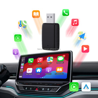 Gratis sampel kotak Dongle Carplay nirkabel Potable Android Auto Plug & Play Adapter OTA Upgrade USB mobil Play Dongle