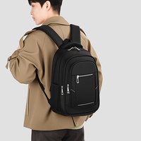Sac à dos unisexe de luxe léger et grand format pour ordinateur portable, idéal pour les voyages d'affaires et les activités de plein air, personnalisable avec logo, imperméable et durable.
