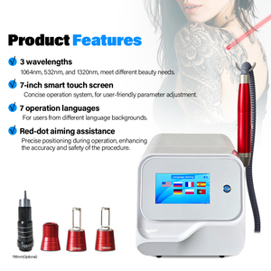 Nouvel appareil portable de suppression des points noirs Pico à 8 langues, machine de suppression des tatouages au laser picoseconde - Product Image 6