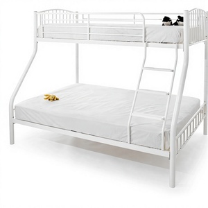 Ensemble de meubles pour petit appartement, <span class=keywords><strong>lit</strong></span> <span class=keywords><strong>superposé</strong></span> <span class=keywords><strong>double</strong></span> <span class=keywords><strong>en</strong></span> métal <span class=keywords><strong>avec</strong></span> tubes ronds, taille Queen, <span class=keywords><strong>avec</strong></span> échelles, OEM - Product Image 4