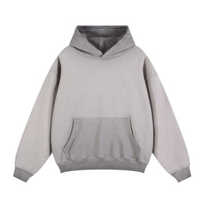 Wholesale 420 Grams French Terry Pullover Oversized Spring Customized Drop Shoulder Vintage Acid Wash 100% Cotton <b>Hoodie</b> for <b>Men</b> - Product Image 2