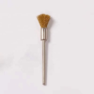 Cepillo de alambre de cobre para <span class=keywords><strong>uñas</strong></span>, herramienta eléctrica de alta calidad para pulir, cabezal de pulido, cepillo de limpieza dorado - Product Image 4