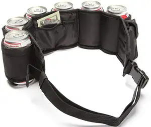 Cerveza y refrescos cerveza cinturón refrigerador aislado bolsa de bolsillo interior con cremallera funda cinturón