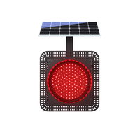 Feux de circulation LED clignotants de haute qualité de 300 mm alimentés par l'énergie solaire