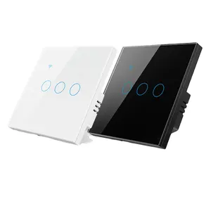 Aubess Tuya WiFi Smart Switch Touch Wall Switches EU 86*86 No Neutral Wire Required Smart Home Control Panel