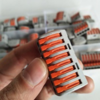 212 213 214 215 218 0,8-4mm² 32A 400V CE-Zertifizierte Kupferdraht-Schnellverbinder Schnellverdrahtungs-Anschlussklemme Block im Beutel