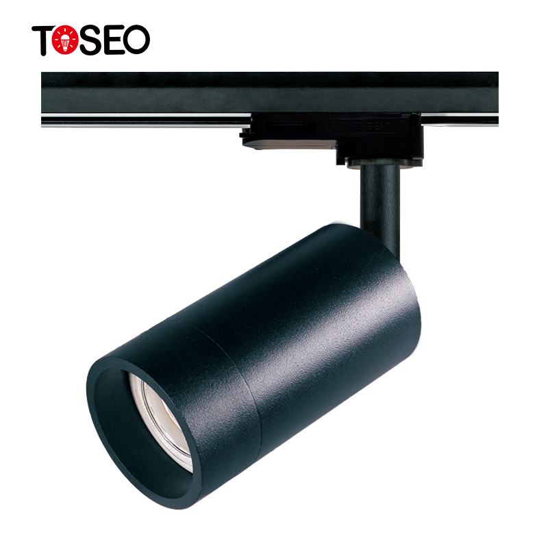 Pure Aluminium Magnetic Track Light Gu10 Fixture Spot Light Track Adjustable Angle 90 Degree