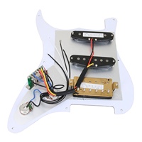 Guitare électrique haut de gamme ST 3 plis écaille de tortue chargée pré-câblée Pickguard SSH Pickguard avec micros Alnico 5